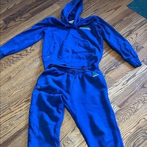 Lacoste Kids Royal Blue Sweatpants and Hoodie Set